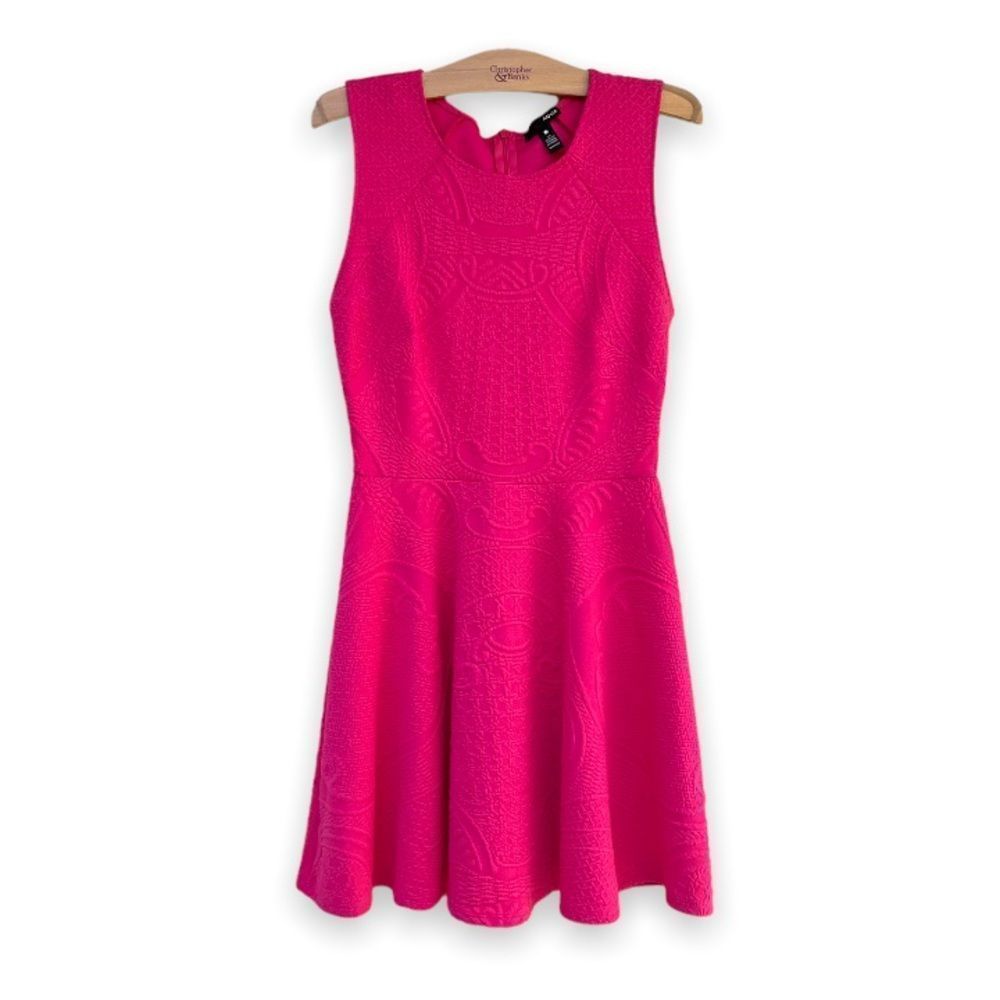 AQUA Pink Skater Dress (S)